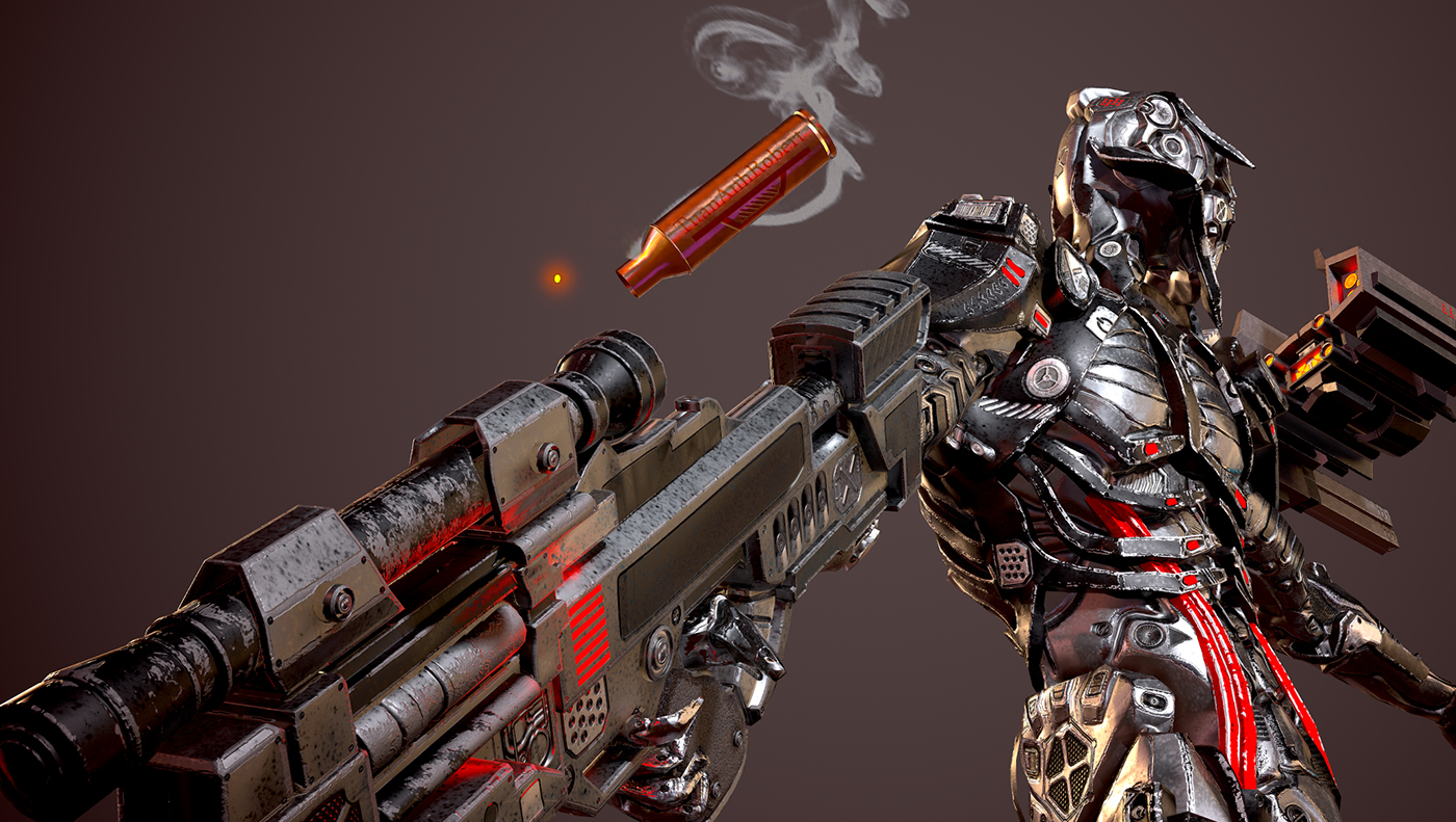 A 3D character model made by student of Game Art Diploma at MAGES Institute Singapore